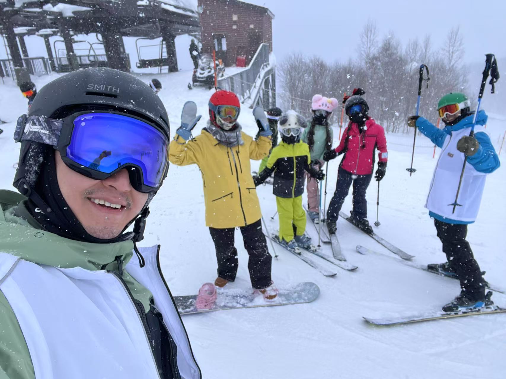 北海道ルスツスキースクールのサムライスノーコンシェルジュの初心者レッスン画像